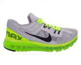 Tênis Nike Air Max 2013 Prata e Verde Limão MOD:11208